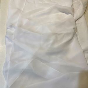 White shawl! Perfect for a wedding or night out!